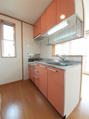 ウィルレジデンスⅤのキッチン|コンパクトなキッチンで掃除もラクラク