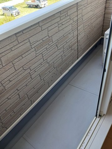 アルフォート藍住のバルコニー|外からの目が気にならないバルコニーで洗濯物が干せます