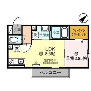 【間取り】 | エスパス・ド・ゼン草津町 | お部屋の間取り図です。
