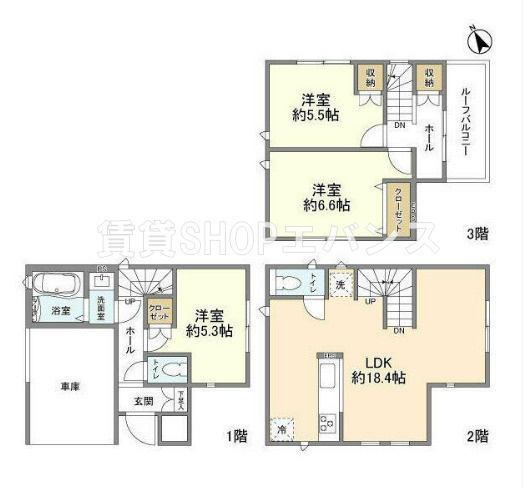 【間取り】 | Ｋolet津田沼