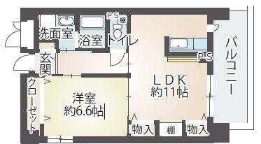 ピュアファースト花園の間取り|角部屋タイプ