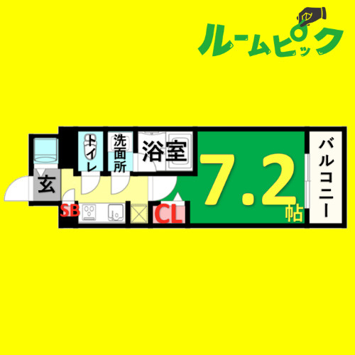 エス・キュート 丸の内(旧S-RESIDENCE丸の内North)　名古屋市賃貸　仲介手数料無料の間取り