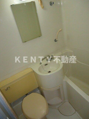 【浴室】 | フジハイツ | きれいなお風呂です