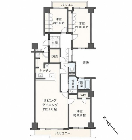 【間取り】 | ユーカリハイツ久末
