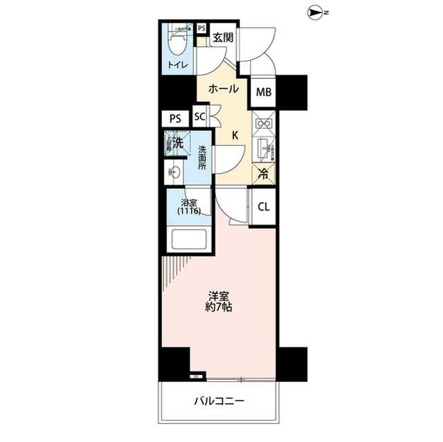 プレール・ドゥーク住吉Ⅳの間取り