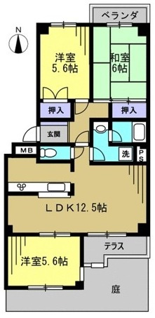 ７３平米の広々とした間取りです♪