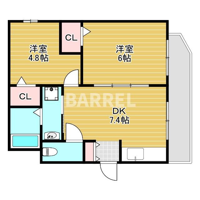 パルティール本町の間取り