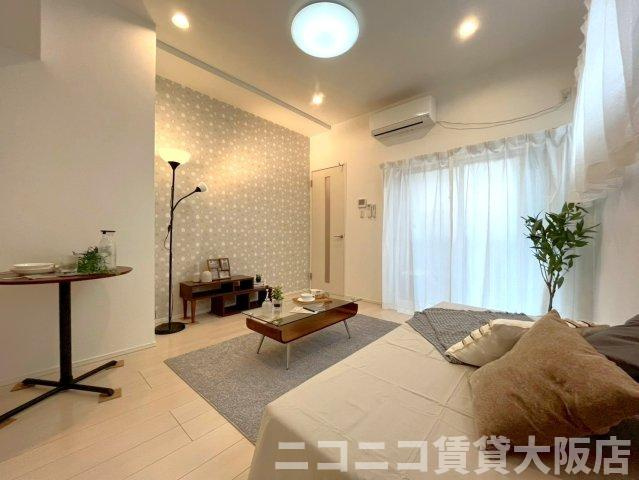 京都市伏見区深草加賀屋敷町のアパートの内装|CG画像です。家具家電付きではありません