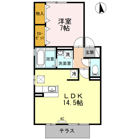 リビングタウン江戸屋敷 Dの間取り|使い勝手の良い間取りです♪