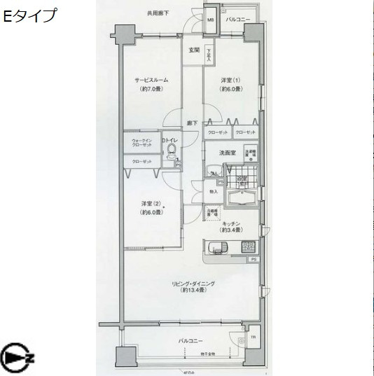 グラン・アベニュー 名駅南の間取り