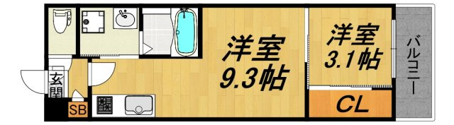 LE COCON守山Ⅲの間取り