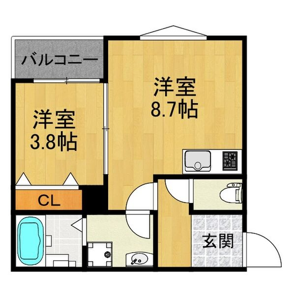 LE　COCON一宮Ⅺの間取り