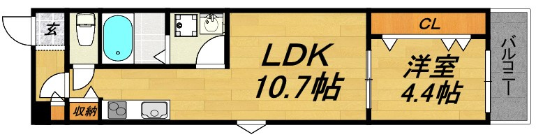 LECOCON一宮の間取り