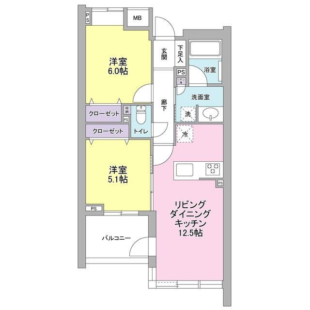 デュエット北千住マキアの間取り|間取りです。