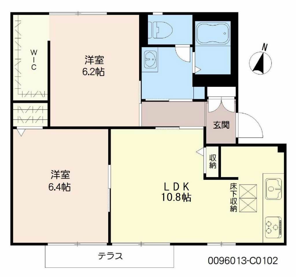 Ｋ－アントレ　C棟の間取り|使い勝手の良い間取りです♪
