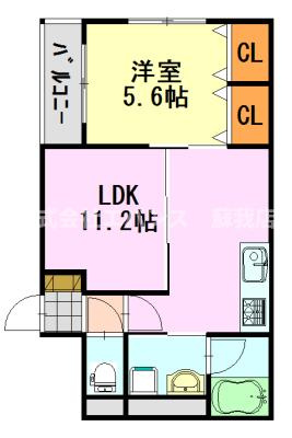 【間取り】 | ヴァンヴェール亀岡