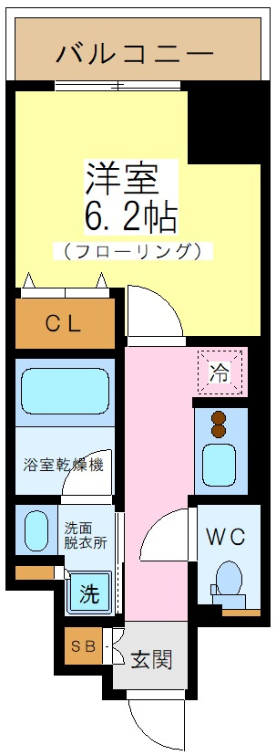 レジディア笹塚Ⅲの間取り