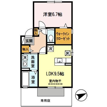 ラパン久宝寺A棟の間取り