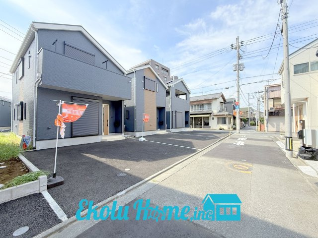 昭島市昭和町第4　全4棟　3号棟の前面道路含む現地写真|2026年8月撮影