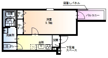 フジパレス喜連瓜破Ⅰ番館の間取り
