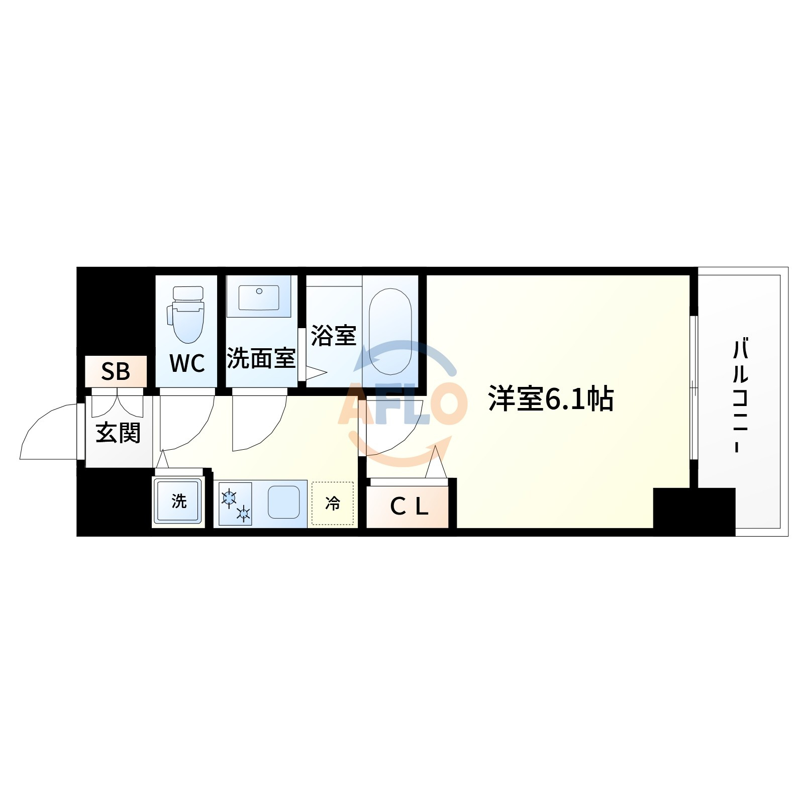 プレサンス新大阪ザシティの間取り|プレサンス新大阪ザ・シティ　間取り