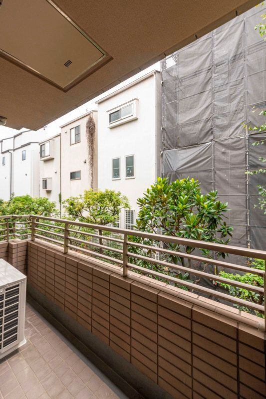 参宮橋マンションのバルコニー