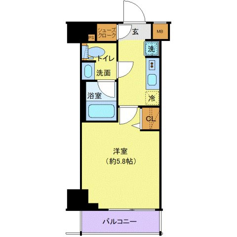 クレヴィスタ品川西大井Ⅱの間取り