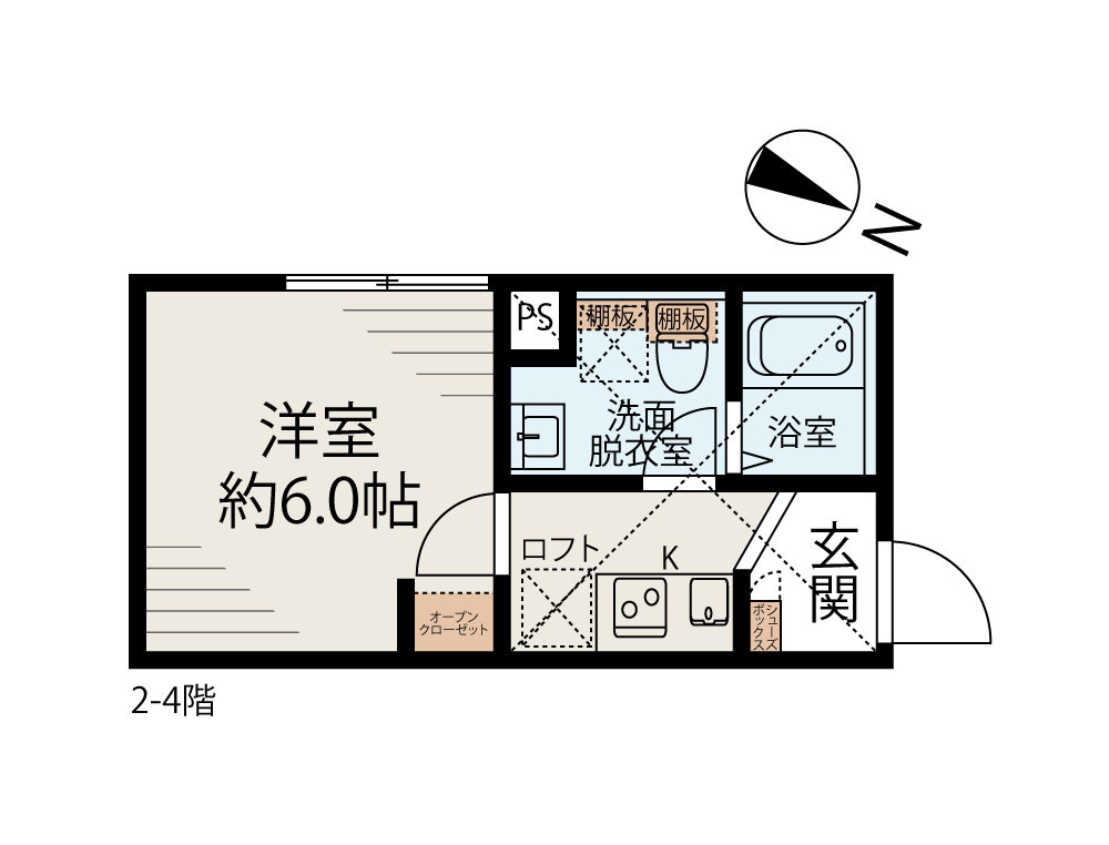 Grandir 神保町の間取り