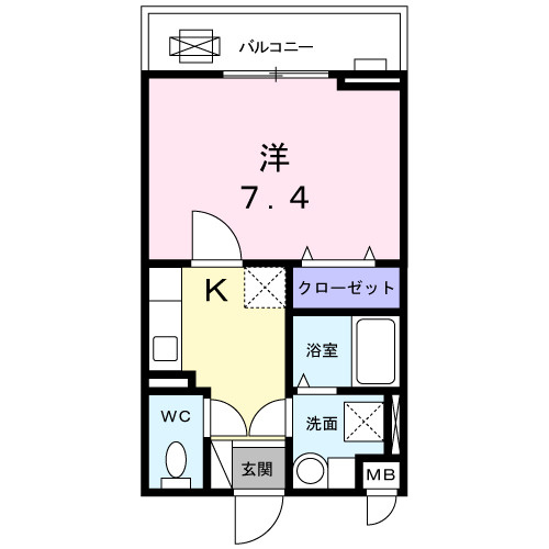 ティープラント朝日の間取り