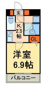千代田区東神田１丁目の賃貸マンションの間取り