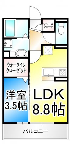 サンセール若里の間取り
