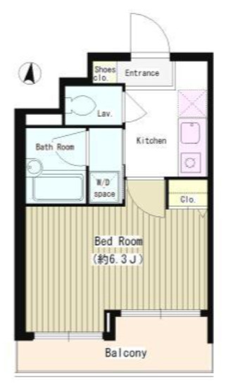 千代田区岩本町２丁目の賃貸マンションの間取り