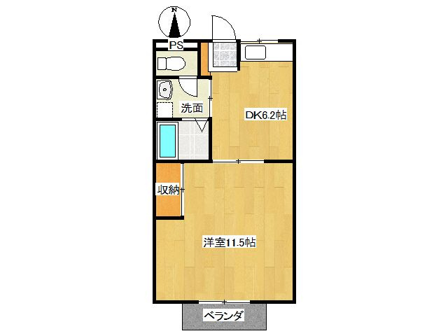 ハイツコトブキの間取り