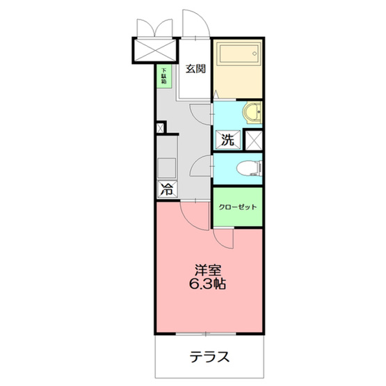 【間取り】 | カレッジヒルズＡ