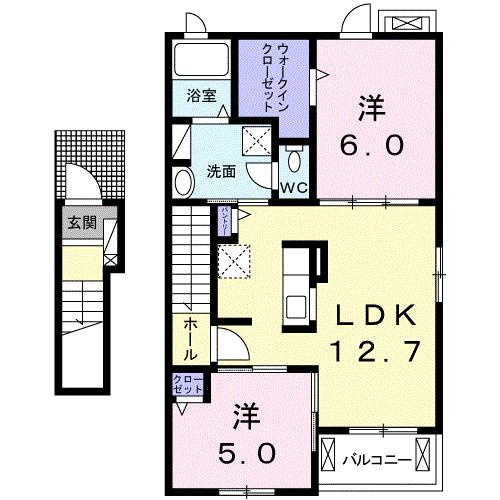 【間取り】 | メゾン　ド　リベルテ