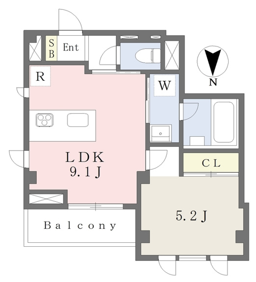 ◆1フロア2世帯のみの角部屋◆