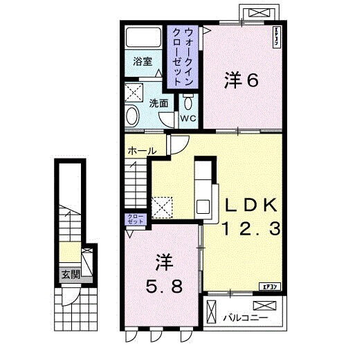 ラ・フレーズ　Ｄの間取り