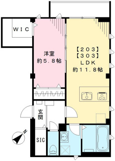 【間取り】 | ラシーネ北新宿
