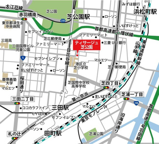 【地図】 | ティサージュ芝公園