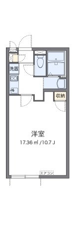 【間取り】 | クレイノななせⅢ | 代表的な間取のため実際の間取とは異なる場合があります