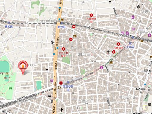 アムパルク羽根木の地図
