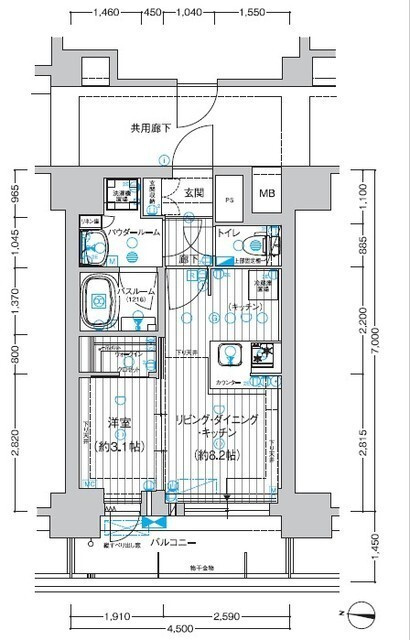 プレサンス　レイズ　鶴舞公園の間取り