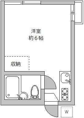 三軒茶屋アサカハイツＢ棟の間取り