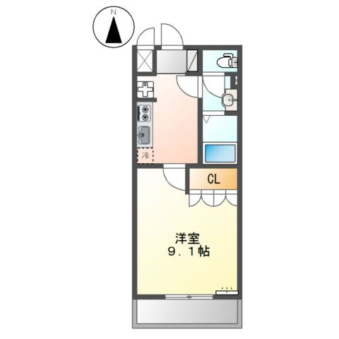 ベルメゾンＳＫＹの間取り