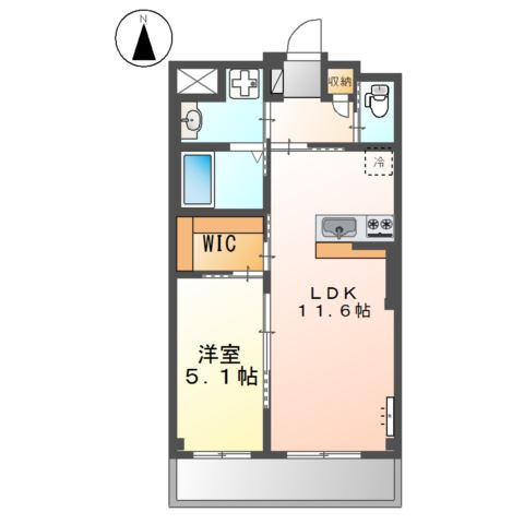maizon・piececolline (メゾン・ピースコリーヌ)の間取り