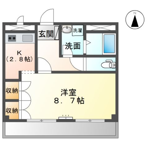 コマキヒルズ・Ｔ（KOMAKI HILLS．T）の間取り