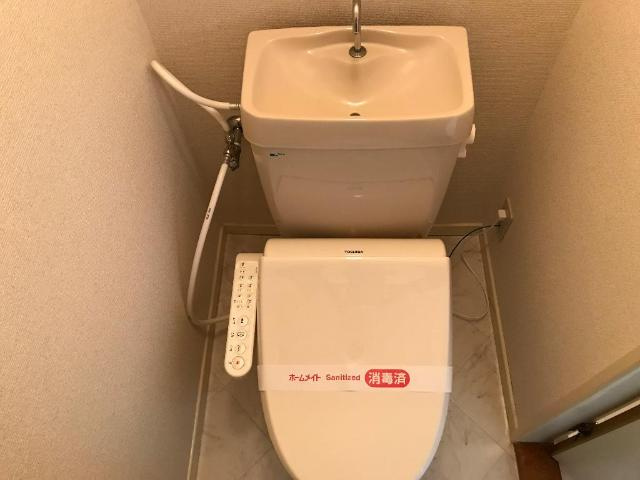 コーポ幸のトイレ|シャワー付トイレ