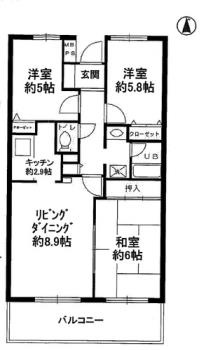 アーバンイケダマンションの間取り