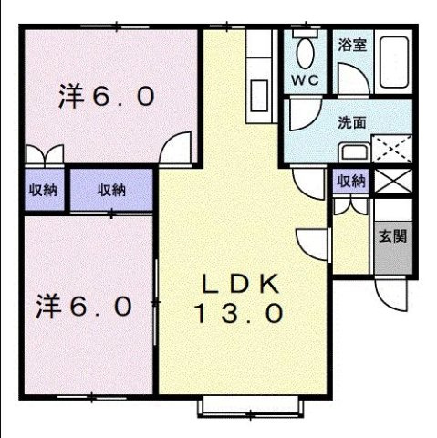 クレストール坂田の間取り