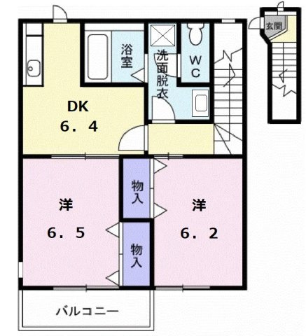 クレストールスズキＡの間取り